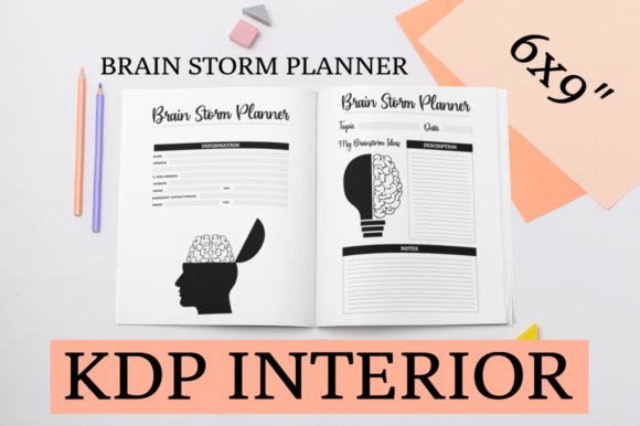 Brain Storm Planner KDP Interior: A Comprehensive Guide for Your Low or No Content Business