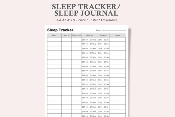 Enhance Your Sleep with a Comprehensive Sleep Journal and Log