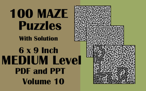 Explore 100 Maze Puzzles in a Versatile Format