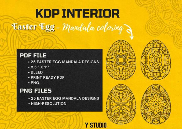 Explore Creative Expression with 25 Easter Eggs Mandala Coloring Pages