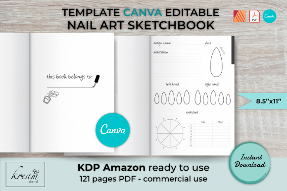 Exploring the Versatility of Nail Art SketchBook for Creative Professionals