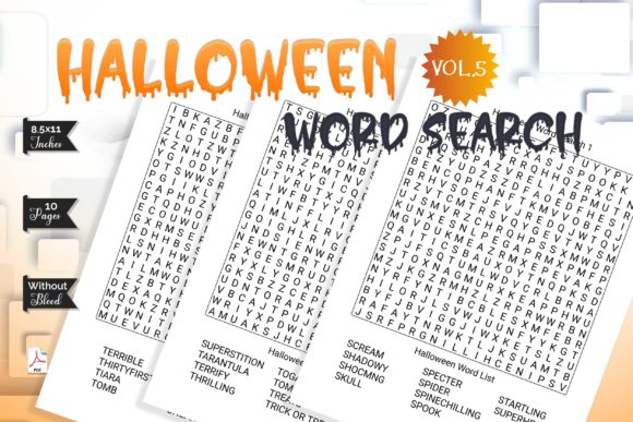 Halloween Word Search Puzzles for Fun