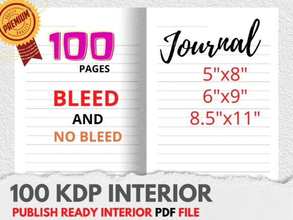 KDP Journal Book Interior 100 Page