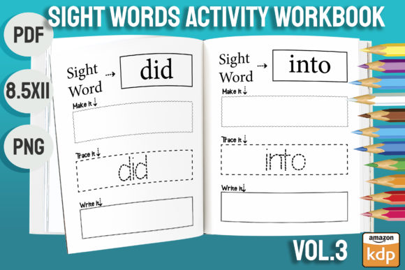 Mastering Sight Words for Kids Vol.3: An Essential KDP Interior Workbook
