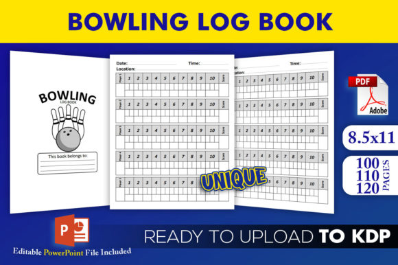 Mastering Your Bowling Game with a Bowling Log Book Score KDP Interior