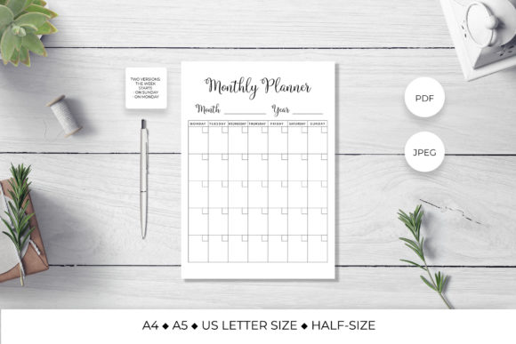 Monthly Planner Page Printable: A Comprehensive Guide to Organizing Your Month