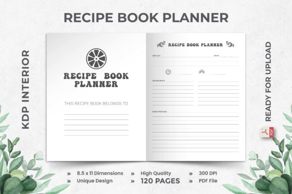 Recipe Planner KDP Interior 120 Page: A Comprehensive Guide for Efficient Meal Planning