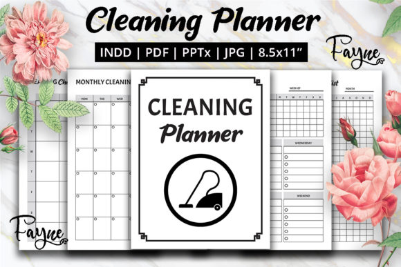 Stay Organized with the Cleaning Planner Cleaning Checklist KDP