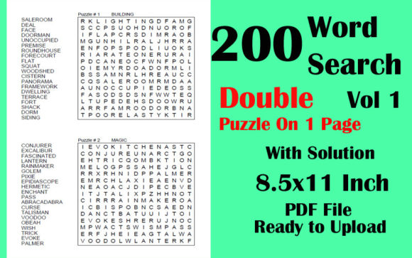 Strategic Use of 200 Word Search Puzzles 8.5x11 KDP V 1 for Enhanced Productivity and Creativity