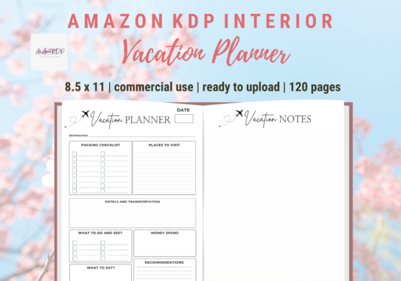 Strategic Use of Vacation Planner KDP Template Interior for Enhanced Planning and Productivity