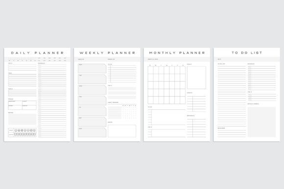 Streamline Your Productivity with the Daily Weekly Monthly to-Do Planner PDF