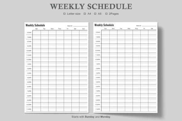 Weekly Planner: Your Ultimate Weekly Schedule
